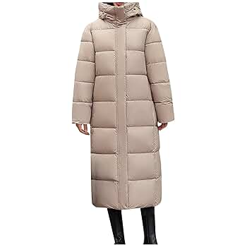 ジャケット・アウター th products LONG PADDED COAT Amazon.com: Long Puffer Jacket Womens Puffy Hooded Coats